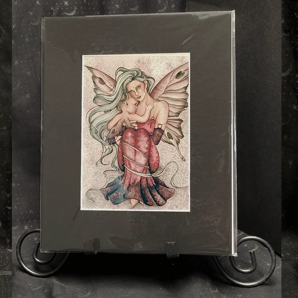 Jessica Galbreth 𝐈𝐍𝐍𝐎𝐂𝐄𝐍𝐂𝐄 Fairy Angel Enchanted Art Print 10x8 EAP3837 - Picture 3 of 8